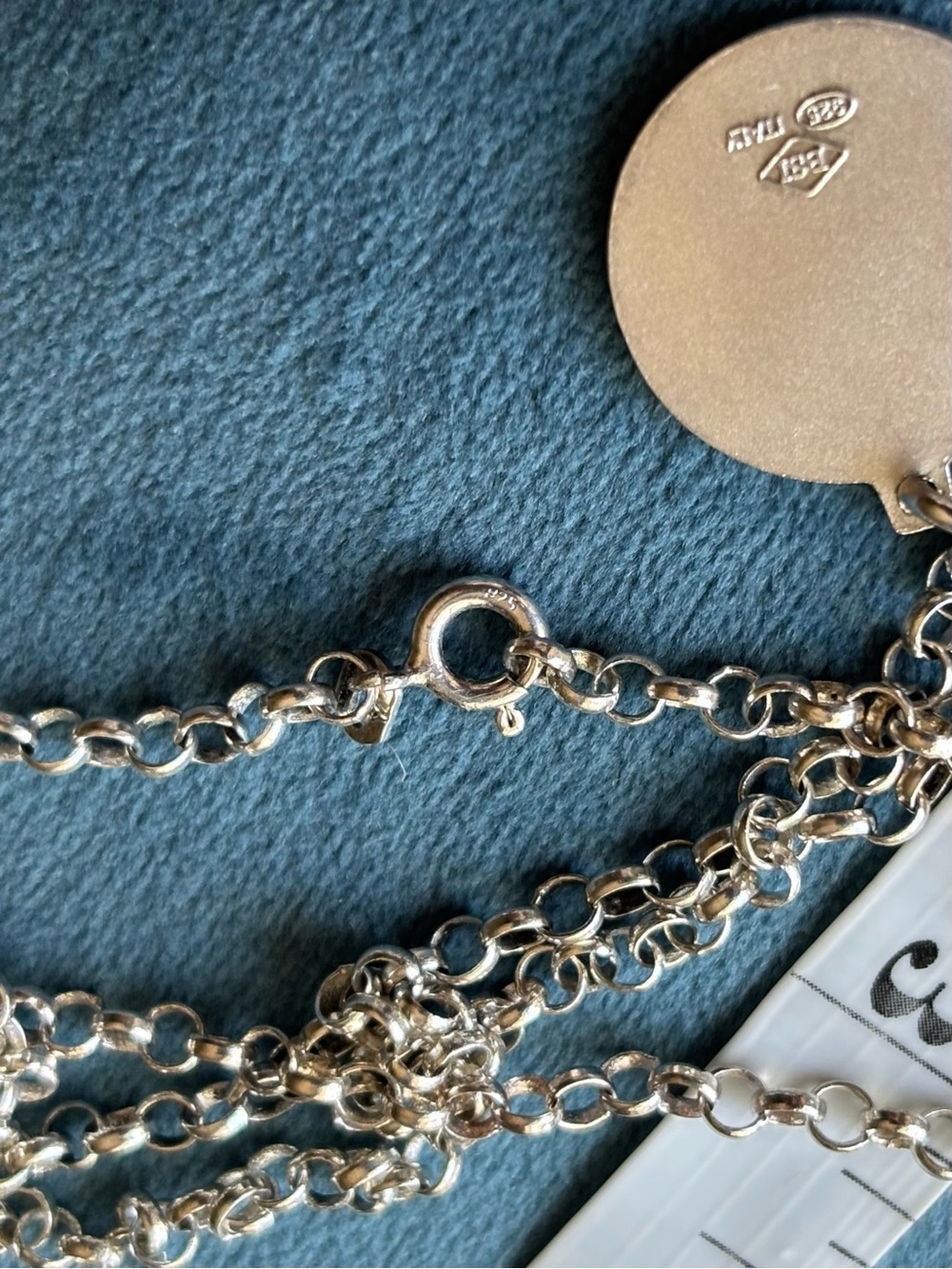 Sterling Silver 925 Saint Anthony Medallion Necklace - Picture 6 of 7